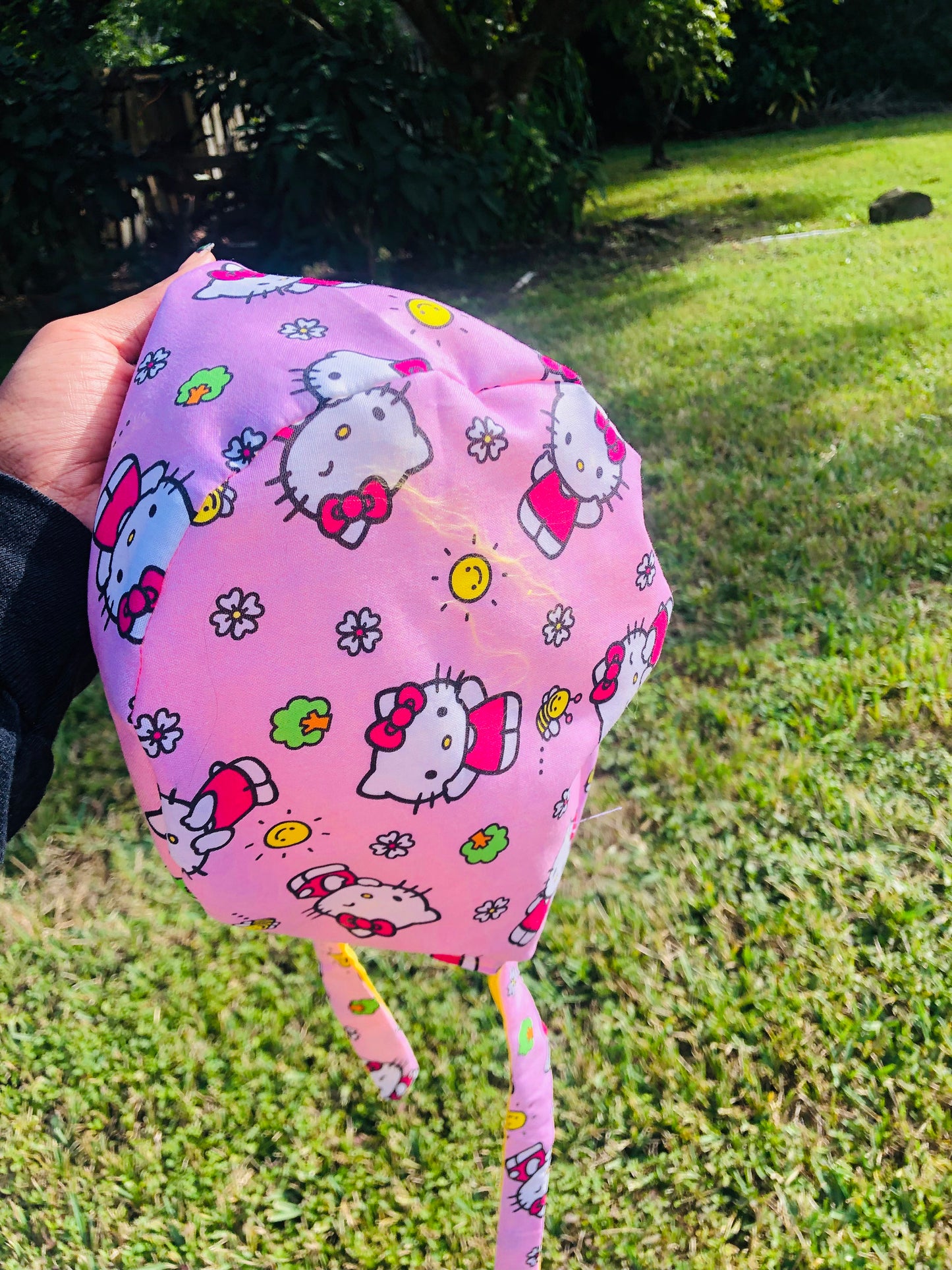 Hello Kitty Scrub cap satin lining