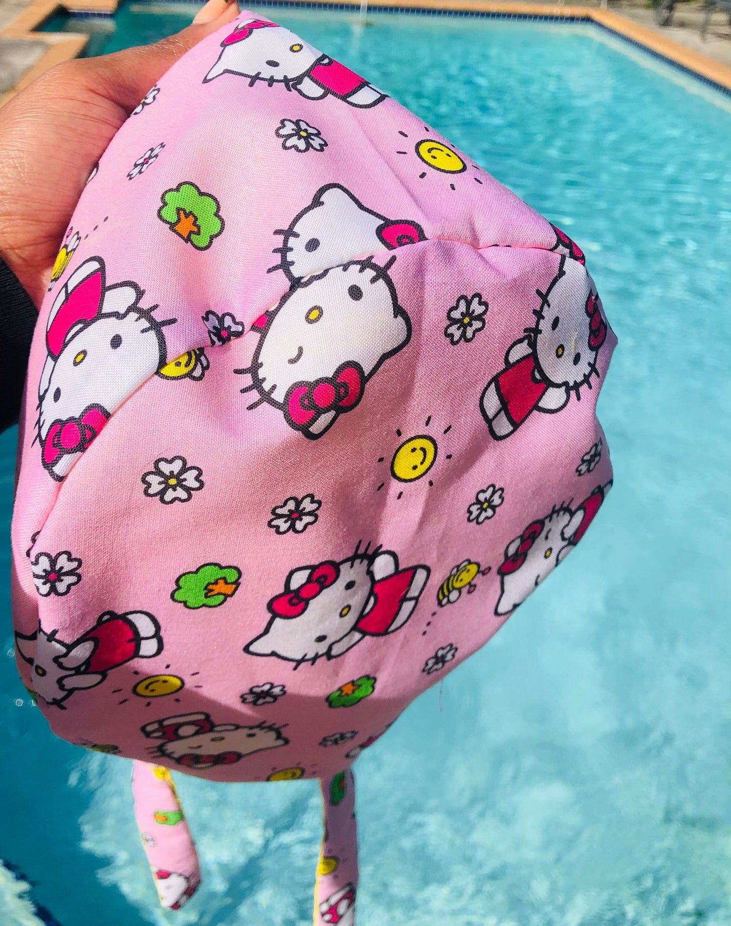 Hello Kitty Scrub cap satin lining