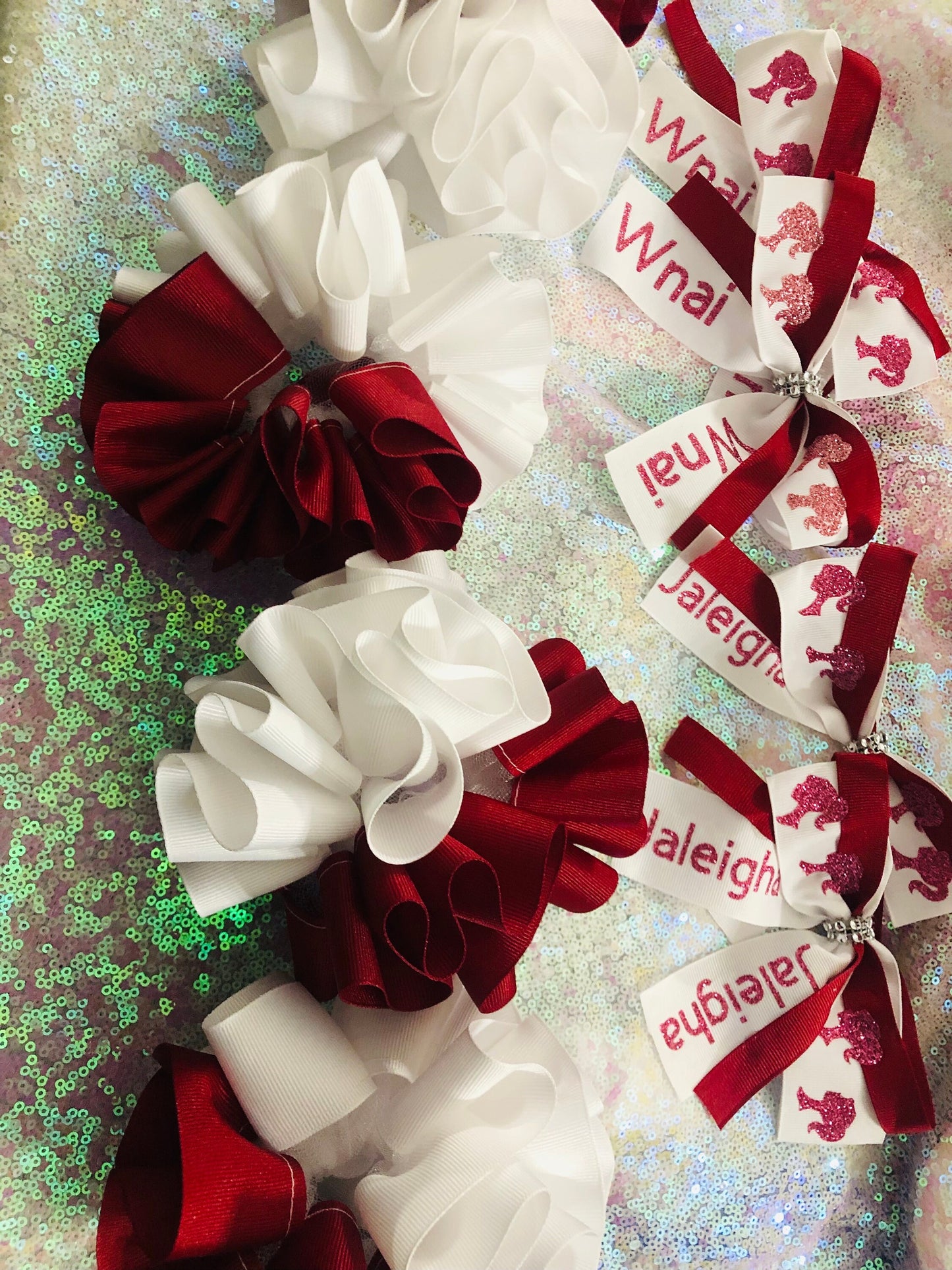 Detachable Ruffle socks & Hair bow set