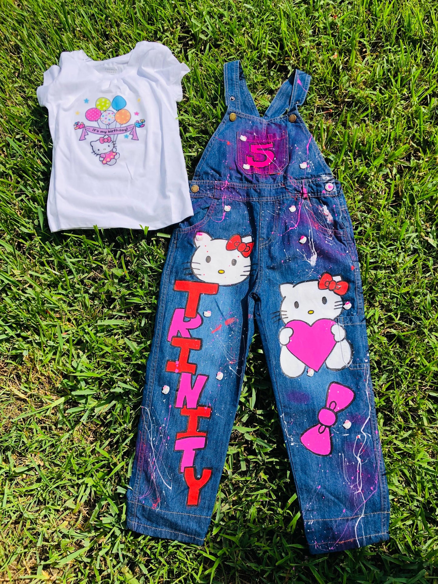 Custom Painted Overalls