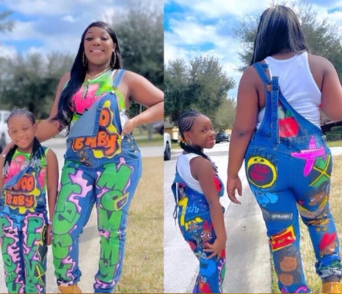 Custom Painted Overalls