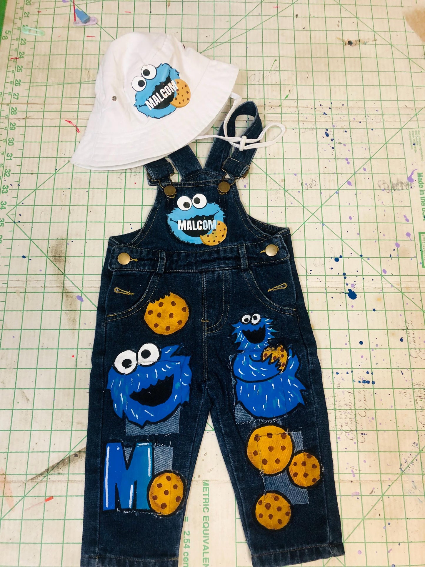 Custom Painted Overalls
